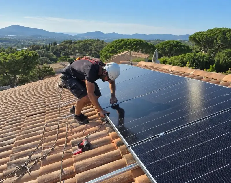 Installateur panneaux solaires Plassac — pose photovoltaïque sur toiture