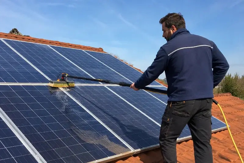 Nettoyage et entretien de panneaux solaires à Plassac